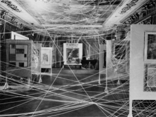 Duchamp - Miles of string exhibition