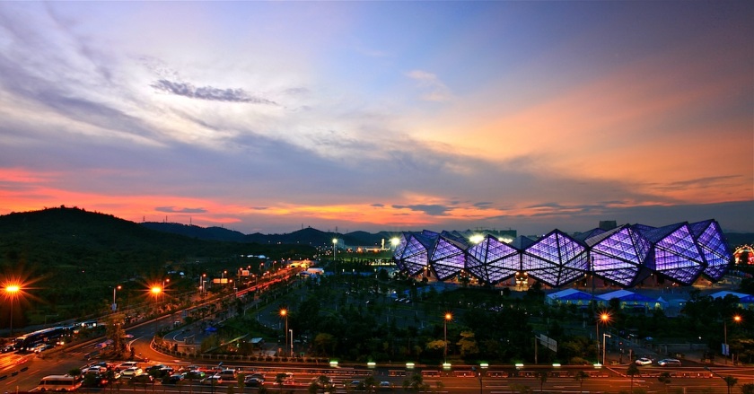Universiad Sports Center, Shenzhen | GMP Architekten - Sunset View